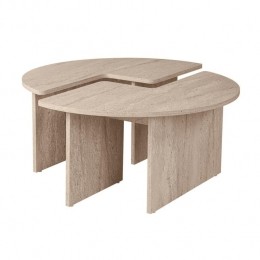 Calicosy-Setvan2SalontafelsMOIRA-B90cm-Travertijneffect