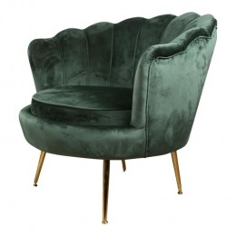 DS4U-Felizfauteuilvelvetdonkergroen
