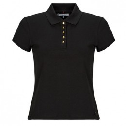 PoloShirtKorteMouwTommyHilfigerGOLDBUTTONSLIMSSPOLO
