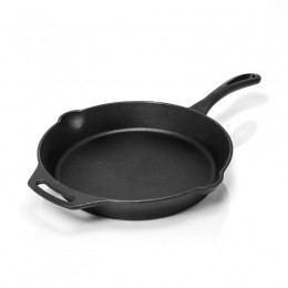 GietijzerenSkilletmetsteel35cm-Petromax