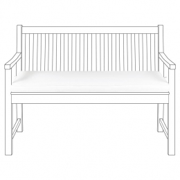 Beliani-VIVARA-Tuinkussen-Gebrokenwit-112x54cm-Polyester