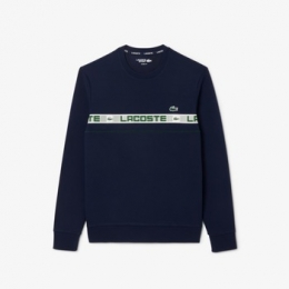 SweaterLacosteBRANDEDSTRIPETENNISSWEATSHIRT