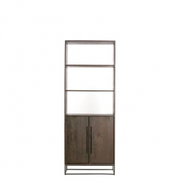 LightlivingKasthalfopen75x40x200cmLILIANhoutdonkerbruin