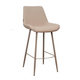 Bronx71ScandinavischebarkrukMaudgerecycledestoftaupe74cm
