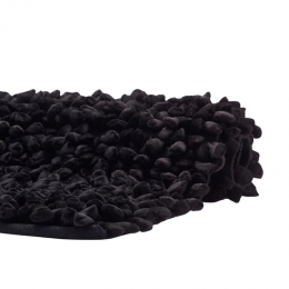 RoccaBadmat70x120cmZwartKatoenPolyester