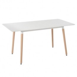 Beliani-MIRABEL-Uitschuifbareeettafel-Wit-MDF