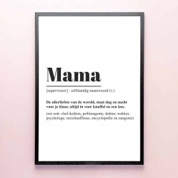 GepersonaliseerdeposterWoordenboekmamaA2formaat