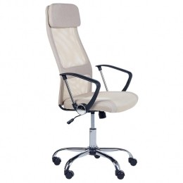 Beliani-PIONEER-Bureaustoel-Beige-Polyester