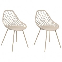 Beliani-CANTONII-Eetkamerstoel-Beige-Synthetischmateriaal
