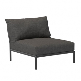 HoueLevel2fauteuilframedonkergrijsstofdarkgrey