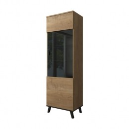 Meubella-VitrinekastJenny-Eiken-Zwart-61cm