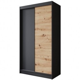 MeubellaKledingkastEpirus-Zwart-120cm