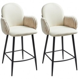 Beliani-AMITY-Barkruksetvan2-Lichtbeige-Polyester