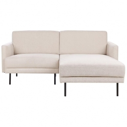 Beliani-BREDA-Hoekbank-Lichtbeige-Linkszijdig-Polyester