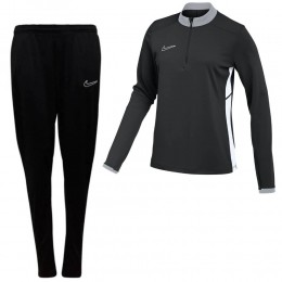 NikeAcademy25Trainingspak14-ZipDamesZwartGrijsWit