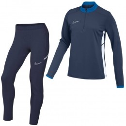 NikeAcademy25Trainingspak14-ZipDamesDonkerblauwBlauwWit