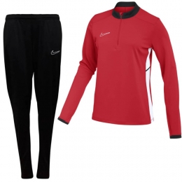 NikeAcademy25Trainingspak14-ZipDamesRoodZwartWit