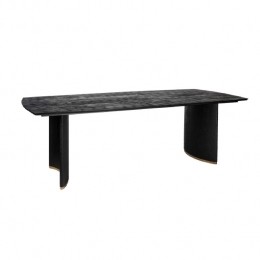 PTMDOstaraBlackMangoWoodDiningtable280cmGoldLeg