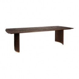 PTMDOstaraBrownMangoWoodDiningtable240cmGoldLeg