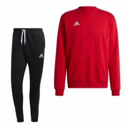 adidasEntrada22CrewSweaterTrainingspakRoodZwart