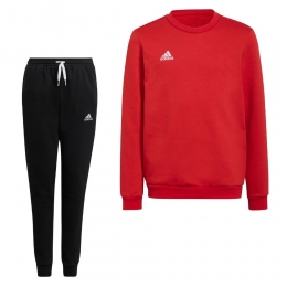 adidasEntrada22CrewSweaterTrainingspakKidsRoodZwart