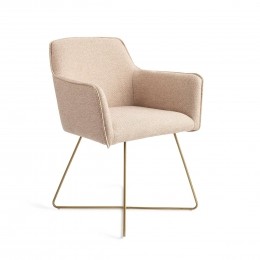 JesperHomeEetkamerstoelHofuCrossGold-WildWalnut