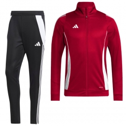 adidasTiro24TrainingspakRoodZwartWit