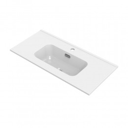 TigerS-lineCalpewastafel80x39cmglanzendwitmet1kraangat