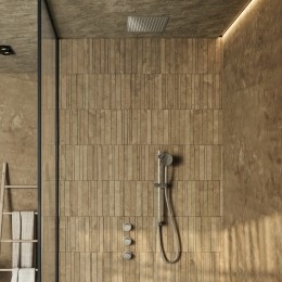 SaniclearPlusinbouwregendouchemetinbouwdouchekop30x30cmenglijstangchroom