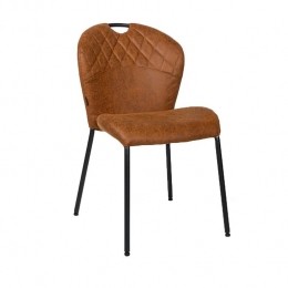 Bronx71StapelbareeetkamerstoelFayeco-leercognac