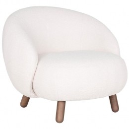 HouseNordicSavonaWitLoungestoelvanKunstschaap