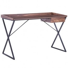 Beliani-NOXON-Bureau-Donkerehoutkleur-Vezelplaat