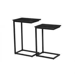 Livingfurn-LaptoptafelRechthoek-ZwartMangohout-SetVan2