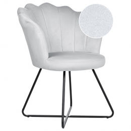 Beliani-LOVELOCK-Fauteuil-Zwart-Fluweel