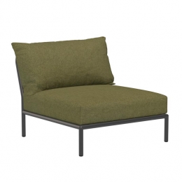 HoueLevel2fauteuilframedonkergrijsstofleafheritage