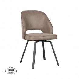LABEL51EetkamerstoelLewis-Taupe-Microfiber