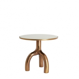 LightlivingBijzettafel505x455cmMELLOglansbrnbronsglast