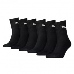 PUMASportsokkenKort6PackZwart
