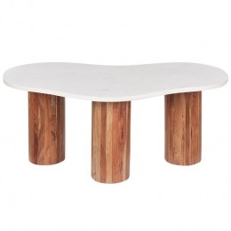 Beliani-CASABLANCA-Salontafel-Wit-Marmer