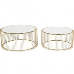 KareDesignWireSalontafel-SetVan2-MessingMetGlas