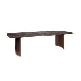 PTMDOstaraBrownMangoWoodDiningtable280cmGoldLeg