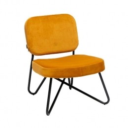 Bronx71VelvetfauteuilJuliaokergeel