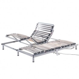 Beliani-COMFORT-Elektrischelattenbodem-Zilver-180x200cm-Staal