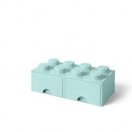 LEGO-OpbergladeBrick8Aquablauw-LEGO