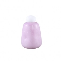 PTMDKarliePurpleMatteGlassBulbVaseWhiteTop