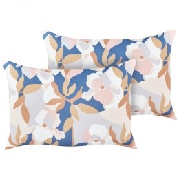 Beliani-VEREZZI-Tuinkussensetvan2-Meerkleurig-40x60cm-Polyester
