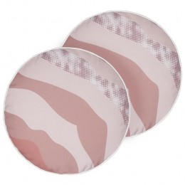 Beliani-CAMPEI-Tuinkussensetvan2-Pastelroze-40cm-Polyester