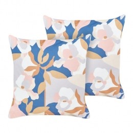 Beliani-VEREZZI-Tuinkussensetvan2-Meerkleurig-45x45cm-Polyester