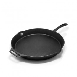 GietijzerenSkilletmetsteel40cm-Petromax