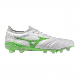 MizunoMoreliaNeoIVBetaJapanGrasVoetbalschoenenFGZilverFelgroen